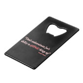 Joes-Ability Creditkaart Flessenopener (Voorkant Gekanteld)