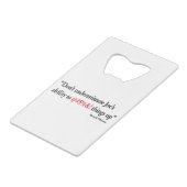 Joes-Ability Creditkaart Flessenopener (Achterkant Gekanteld)