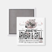 Joe's Armbar & Grill MMA Gear Magneet (Voorkant / Achterkant)