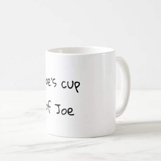 Joe's beker van Joe Coffee Mok. Koffiemok (Voorkant rechts)