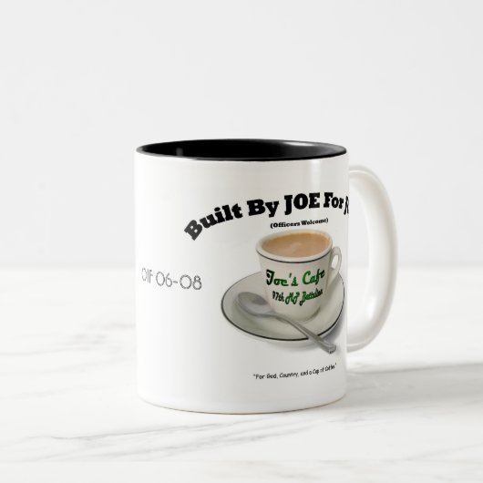 JOE's Cafe Coffee Two Tone Coffee mok (Voorkant rechts)