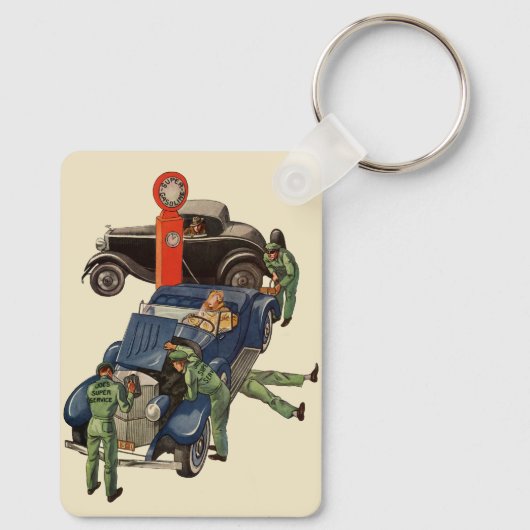 Joe's Full Service Benzine Station, Ouderwetse Zak Sleutelhanger (Achterkant)