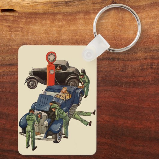 Joe's Full Service Benzine Station, Ouderwetse Zak Sleutelhanger (Achterkant)