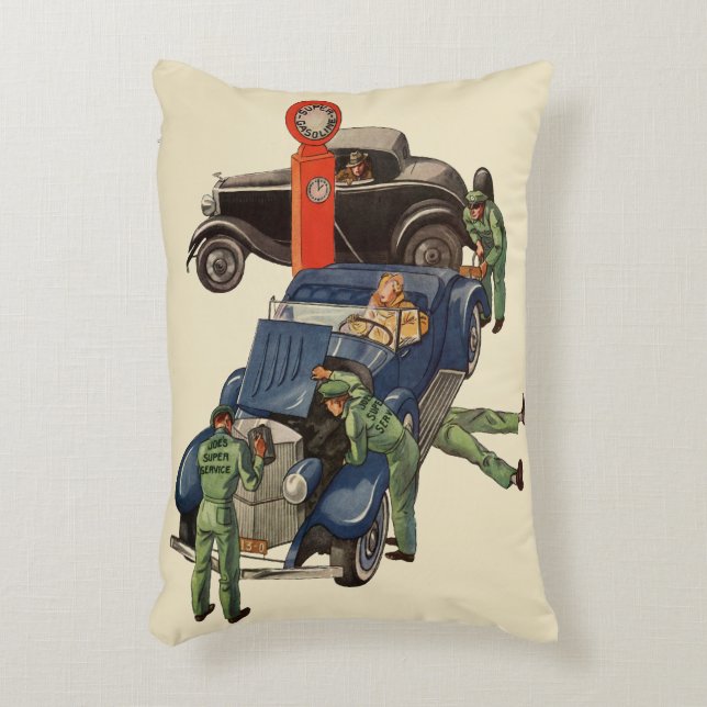 Joe's Full Service Gas Station,  Business Accent Kussen (Voorkant(Verticaal))