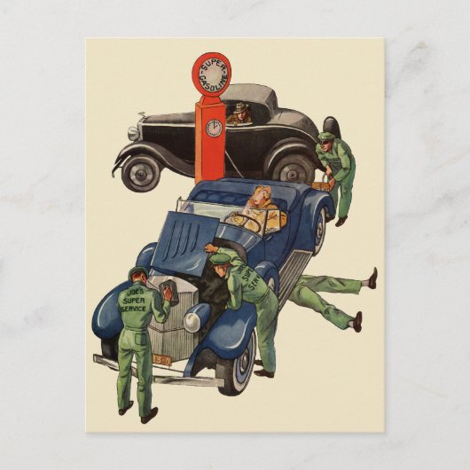 Joe's Full Service Gas Station,  Business Briefkaart (Voorkant)