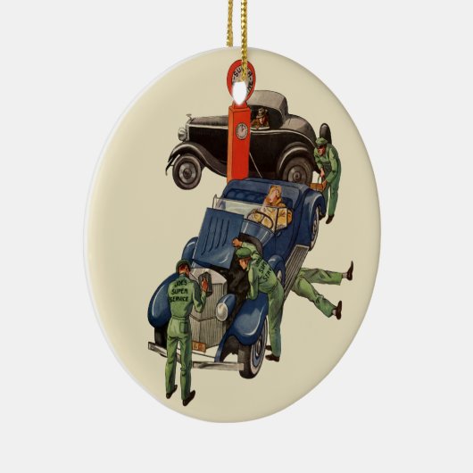 Joe's Full Service Gas Station,  Business Keramisch Ornament (Rechts)