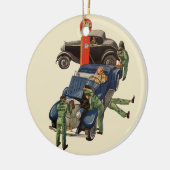 Joe's Full Service Gas Station,  Business Keramisch Ornament (Links)