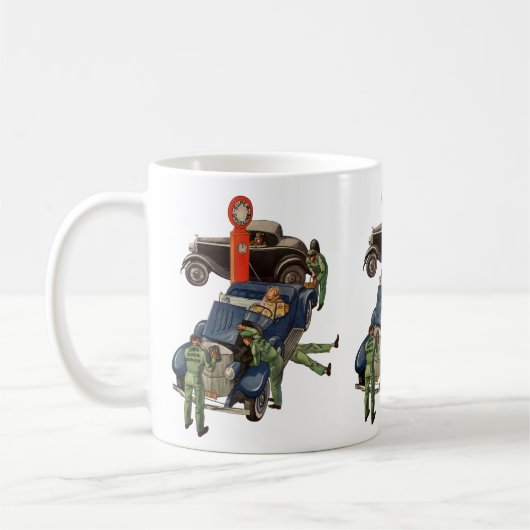 Joe's Full Service Gas Station,  Business Koffiemok (Links)