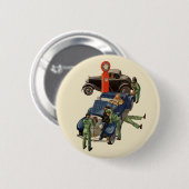 Joe's Full Service Gas Station,  Business Ronde Button 5,7 Cm (Voorkant /achterkant)