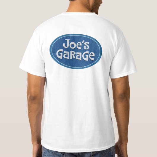 "Joe's Garage" Retro T-shirt (Achterkant)