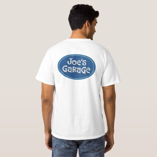 "Joe's Garage" Retro T-shirt (Achterkant volledig)