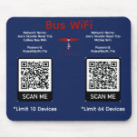 Joe's Road Trip Collins Bus WiFi Mousepad Muismat<br><div class="desc">Joe's Road Trip Collins Bus WiFi Mousepad</div>