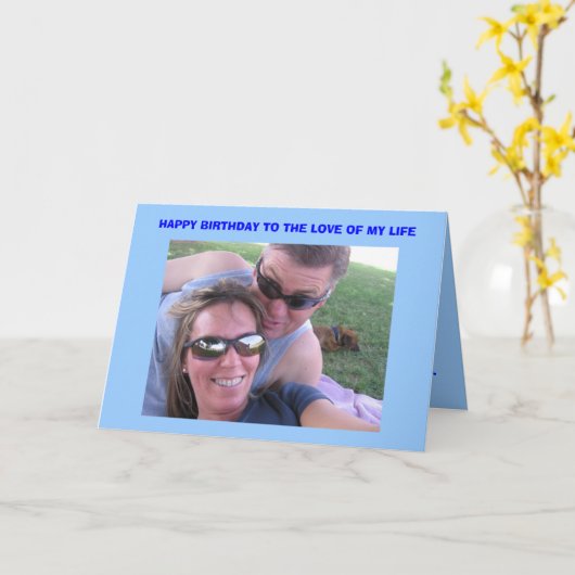 Joe's verjaardag Kaart (Gele Bloem)