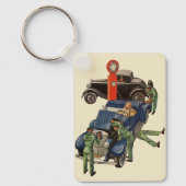 Joe's Volledige Service Tankstation, Ouderwetse Za Sleutelhanger (Voorkant)