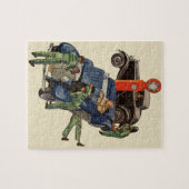 Joe's Volledige Service Tankstation, Vintage Bedri Legpuzzel (Horizontaal)