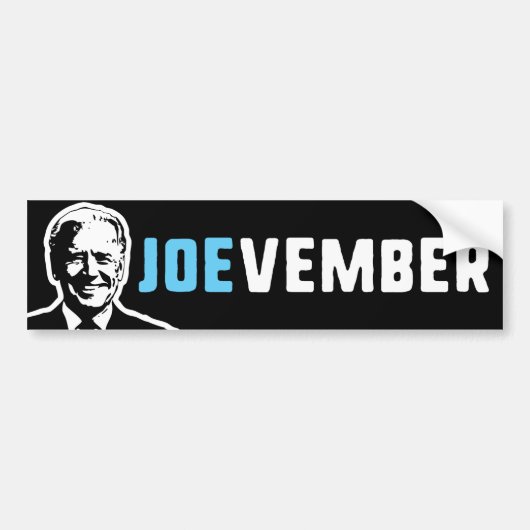 JOEvember Stemming Biden 2024 Bumpersticker (Voorkant)