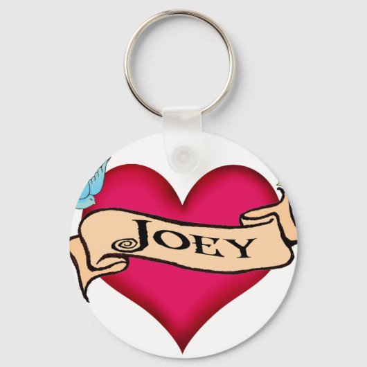 Joey - Aangepast Tattoo T-shirts en cadeautjes Sleutelhanger (Voorkant)