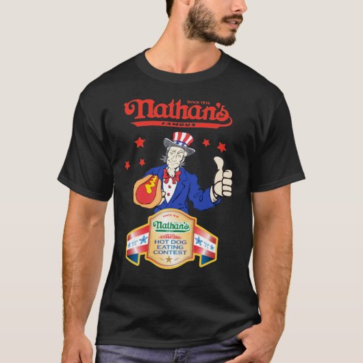 Joey Chestnut nathans hot dog vierde jul . T-shirt (Voorkant)