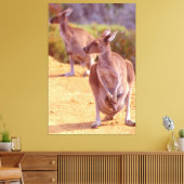 JOEY en MOM 40x60 Canvas Afdruk (Insitu (Woonkamer))