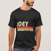 JOEY Gift Name Personalized Funny Retro  Bi T-shirt (Voorkant)