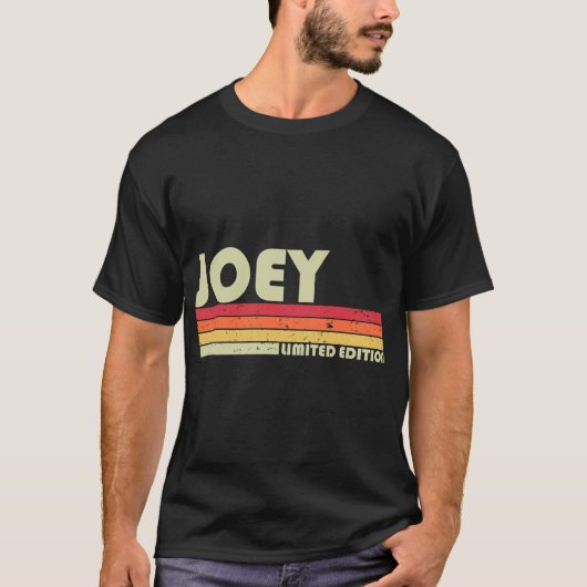 JOEY Gift Name Personalized Funny Retro  Bi T-shirt (Voorkant)
