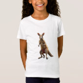 Joey Joey Jumping: Speelse Kangaroo T-shirt Design (Voorkant)