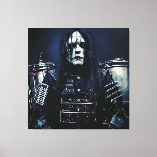 Joey Jordison Custom Frame Canvas Afdruk (Voorkant)