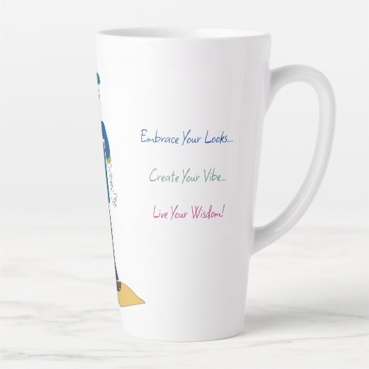 'Joey' - Leef je wijsheid (M) Latte Mok (Rechts)