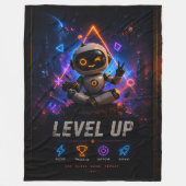 Joey level up gaming fleece deken crayon crew co (Voorkant)
