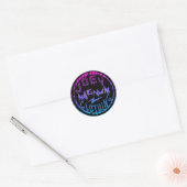 Joey Magnum Kleding Ronde Sticker (Envelop)