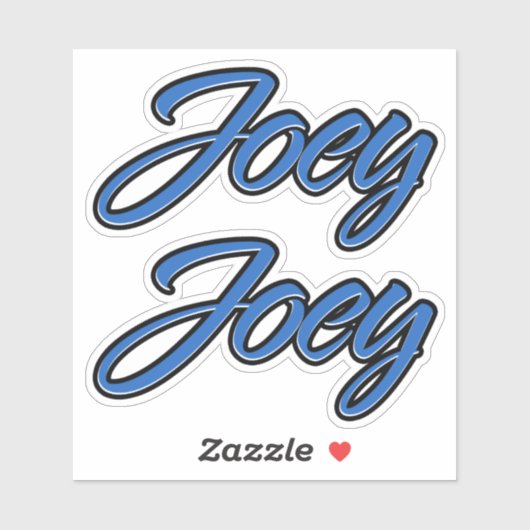 Joey Name blue Aufkleber Sticker Stickerset (Vel)