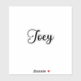 Joey Name - Handgeschreven kalligrafie Sticker