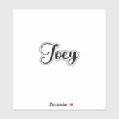 Joey Name - Handgeschreven kalligrafie Sticker (Vel)