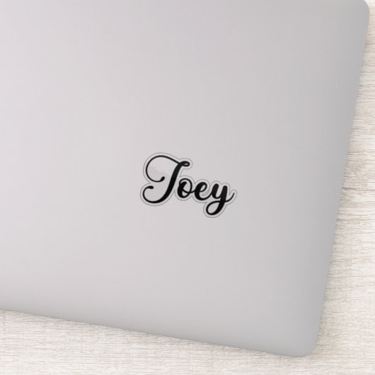 Joey Name - Handgeschreven kalligrafie Sticker (Detail)