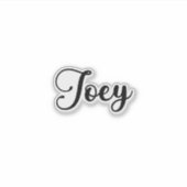 Joey Name - Handgeschreven kalligrafie Sticker (Voorkant)