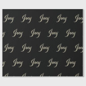 Joey Vorname Name edles Geschenkpapier Papier (Vlak)