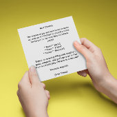 Joey's eerste kerst, gewoonte kaart