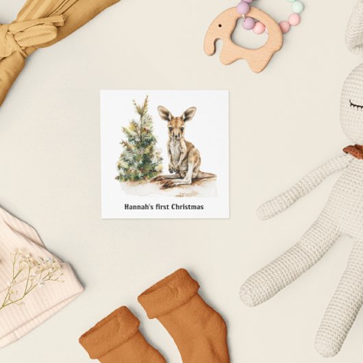 Joey's eerste kerst, gewoonte kaart