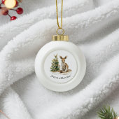 Joey's eerste kerst, gewoonte keramische bal ornament