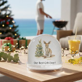 Joey's eerste kerst, gewoonte sneeuwbol