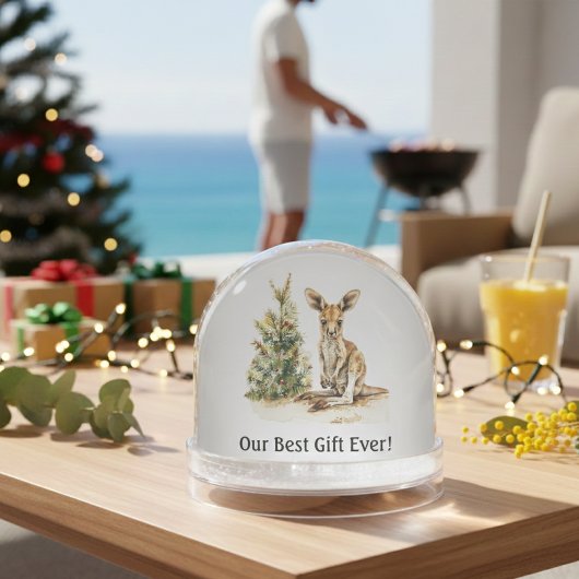 Joey's eerste kerst, gewoonte sneeuwbol