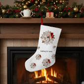 Joey's eerste kerstfeest, op maat gemaakt kleine kerstsok