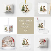 Joey's eerste kerstfeest, op maat gemaakt kleine kerstsok