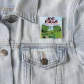 Jog Falls,Jog Falls,Sagara taluk van Karnataka Vierkante Button 5,1 Cm (In situ)