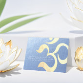 Joga Meditation Instructor Life Coach OM-offertes Kaart