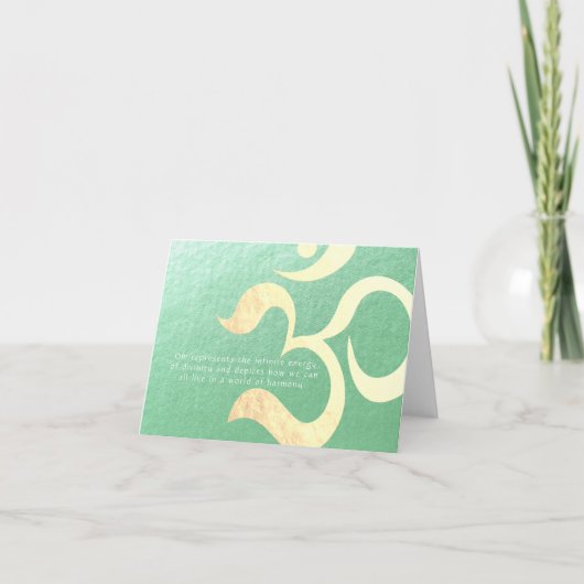 Joga Meditation Instructor Life Coach OM-offertes Kaart (Voorkant)