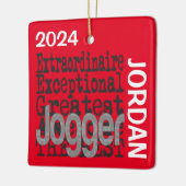 Jogger Extraordinaire CUSTOM Keramisch Ornament (Links)