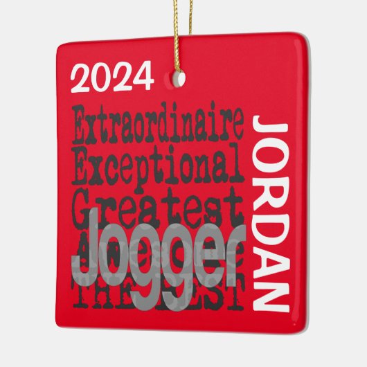 Jogger Extraordinaire CUSTOM Keramisch Ornament (Links)