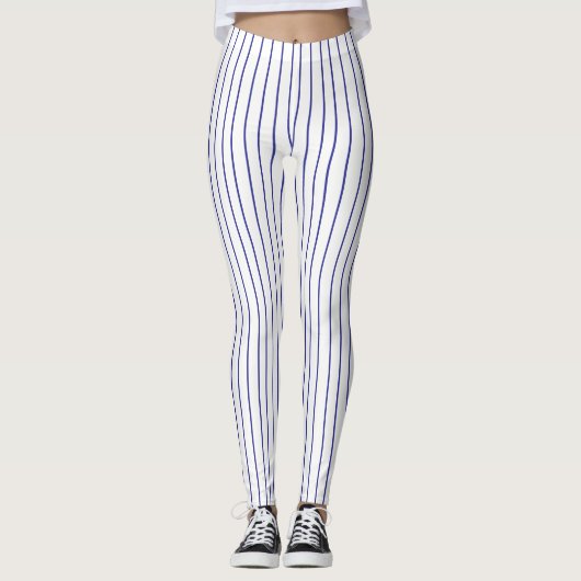 Jogger-Leggings - Black pinstripe Leggings (Voorkant)
