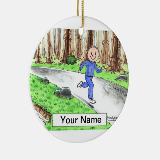 Jogger - Male Keramisch Ornament (Rechts)